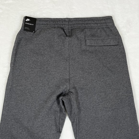 Nike Men Sweatpants Fleece Open Hem Swoosh Straight Pants - Picture 9 of 10